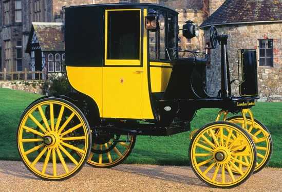 A Bersey electric cab from 1897