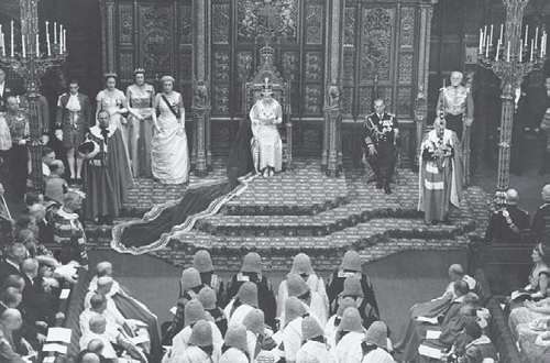 Elizabeth II and coronation guests, June 2, 1953