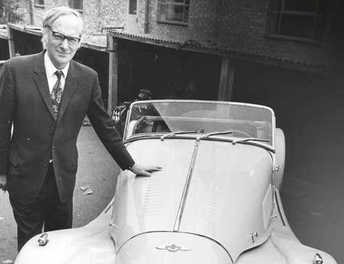Peter Morgan with one of his family company’s distinctive cars