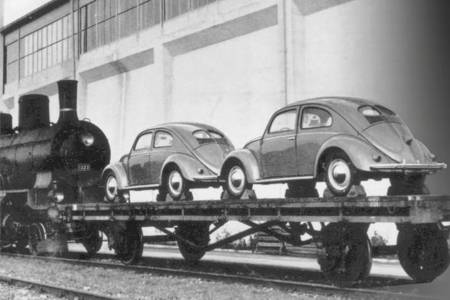 Type-1 Beetles leaving the factory, ready for export to Switzerland